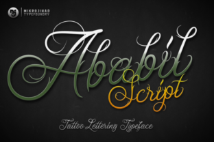 Ababil Script: A Tattoo-Inspired Script Handwritten Font for Bold Campaigns