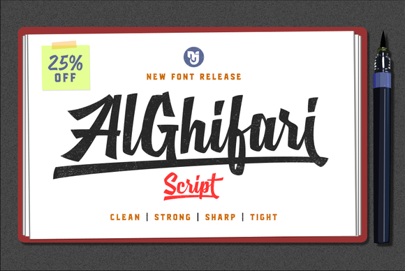 AlGhifari Script: A Polished Script Handwritten Font for Small Business Branding