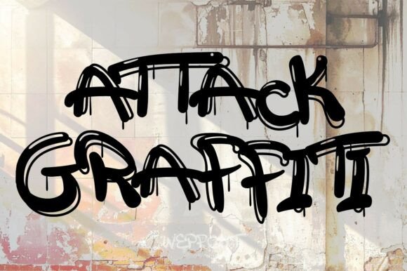 Attack Graffiti: A Raw, Edgy Display Font for Editorial Impact