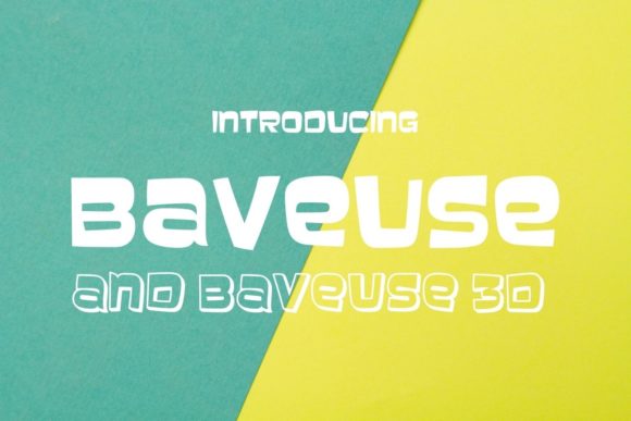 Baveuse: A Fun and Bouncy Decorative Font for Playful Branding