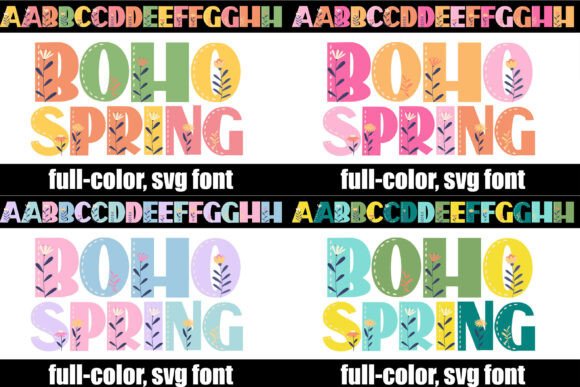 Boho Spring Bundle: A Vibrant Display Typeface for Artisanal Branding