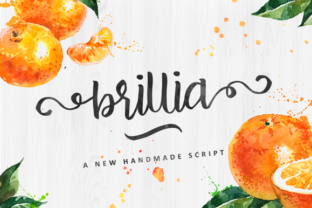 Brillia Script: A Beautiful Handmade Script Typeface for Small Business Branding