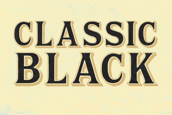 Classic Black Font for Bold, Memorable Branding