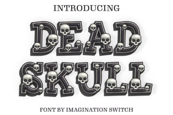 Dead Skull 3d Font for Bold, Dimensional Branding