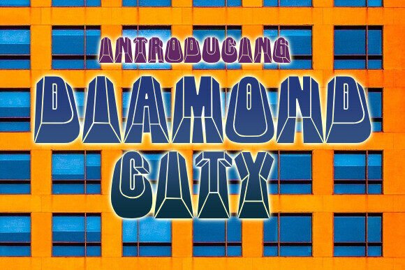 Diamond City Font: Bold Geometric Display for Handmade Brands