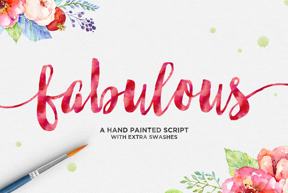 Fabulous Script: A Playful, Hand-Painted Script Handwritten Font