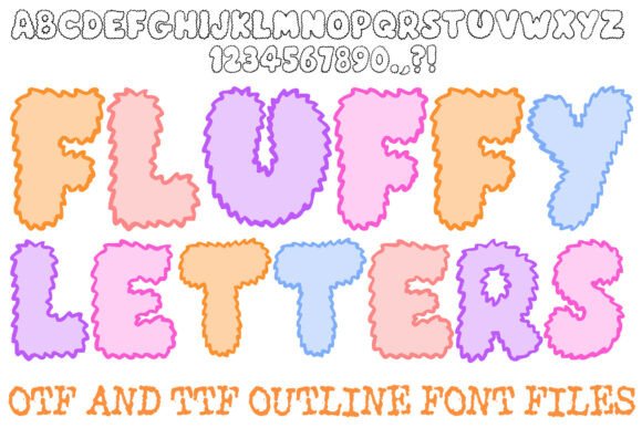 Fluffy Letters Font for Handmade Branding