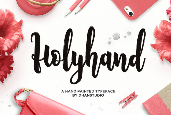 Holyhand: A Hand-Painted Script Font for Authentic Branding