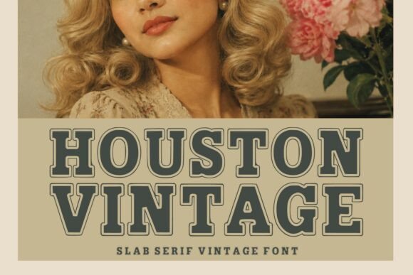 Houston Vintage Slab Serif Font for Timeless Branding