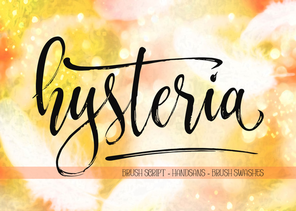 Hysteria Font: Elegant Script Handwritten Fonts for Digital Design