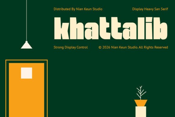 Khattalib: A Bold, Confident Sans Serif for Modern Design