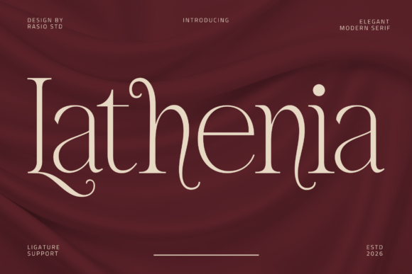 Lathenia: Elegant Modern Serif Font for Digital Branding