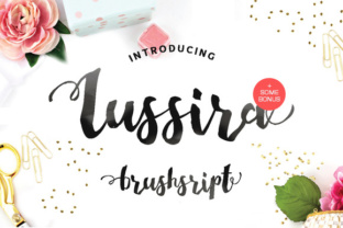 Lussira Brushscript: A Watercolor Handwritten Typeface for Editorial Warmth