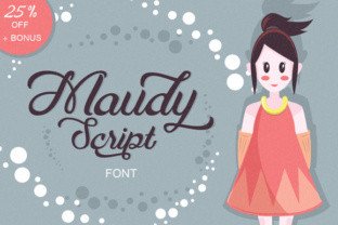 Maudy Script: A Bold Script Handwritten Font for Makers