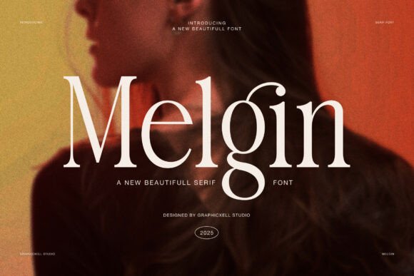 Melgin: An Elegant Serif Font for Luxury Branding