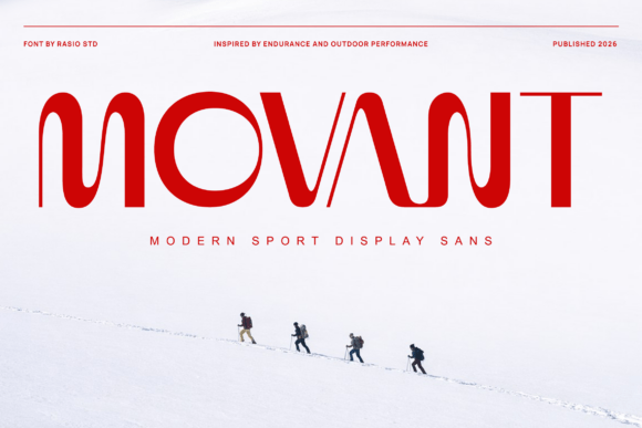 Movant: A Modern Sport Display Sans Serif Font for Editorial Impact