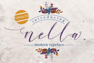 Nella Script Font: A Modern Calligraphy Typeface for Elegant Branding
