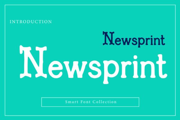 Newsprint Font for Bold Vintage Headlines