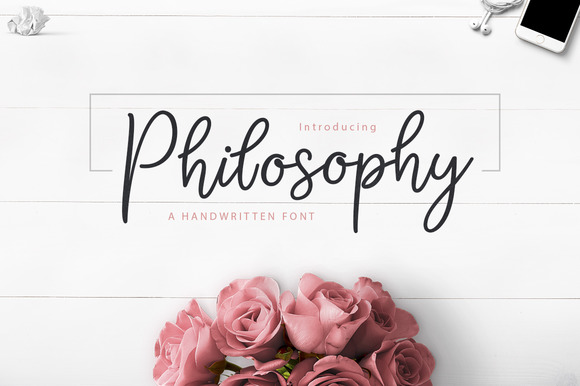 Philosophy Script: A Stunning Monoline Typeface for Handmade Creators