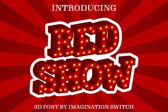 Red Show 3d Font for Bold Digital Branding