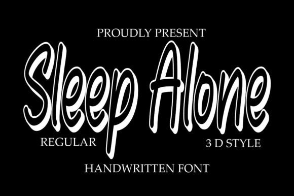 Sleep Alone Font: Modern Elegance for Small Business Branding