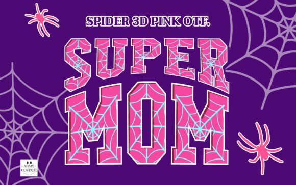 Spider 3d Pink: A Bold Color Font for Hero Headlines & Brand Moments