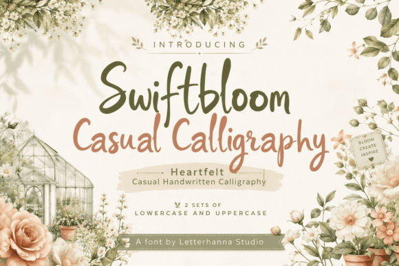 Swiftbloom: A Casual Handwritten Script Font for Warm, Human Branding