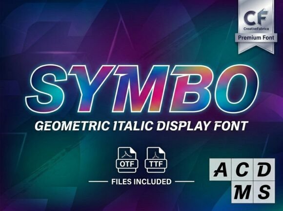 Symbo Font: A Decorative Display Typeface for Standout Campaigns