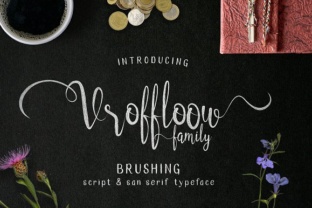 Vroffloow: A Modern Script Sans Serif Typeface for Digital Design