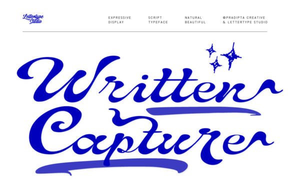 Written Capture: A Warm Script Handwritten Font for Crafters